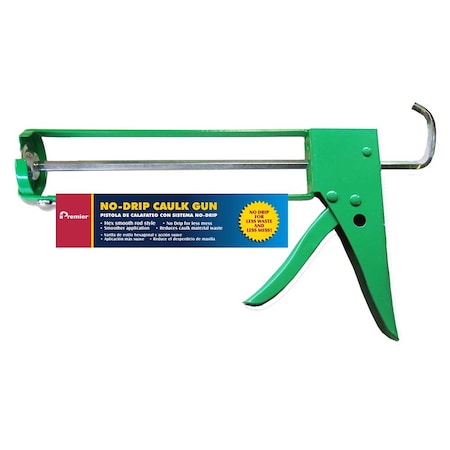 Premier 1/10 Gal Caulk Gun No-Drip Skeleton Smooth Rod 3202